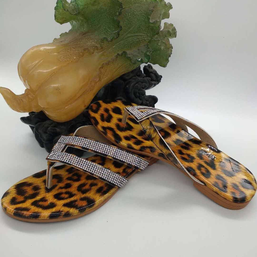 Summer Leopard Print Women's Casual Fashion Beach Slippers