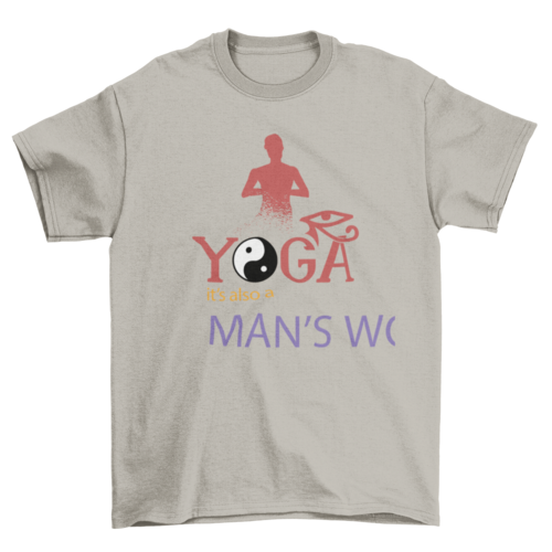 Yoga Men Quote T-shirt