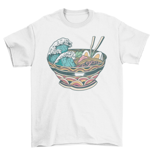 Wave ramen t-shirt