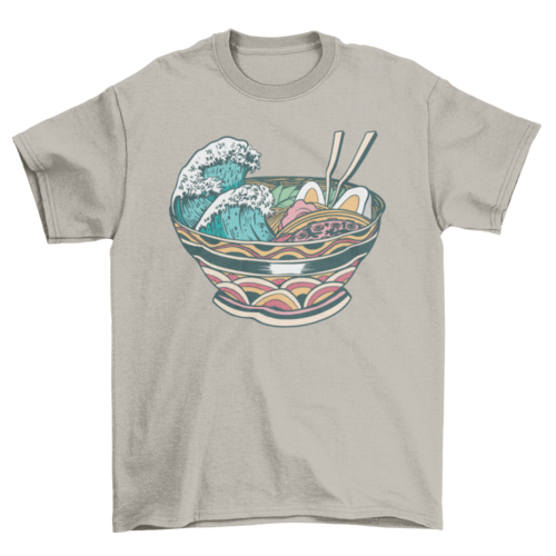 Wave ramen t-shirt