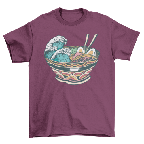 Wave ramen t-shirt