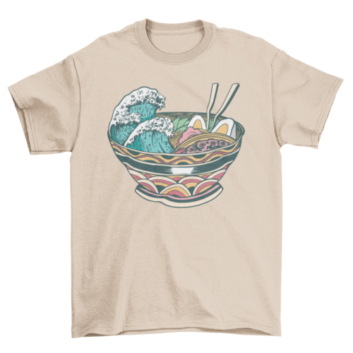 Wave ramen t-shirt