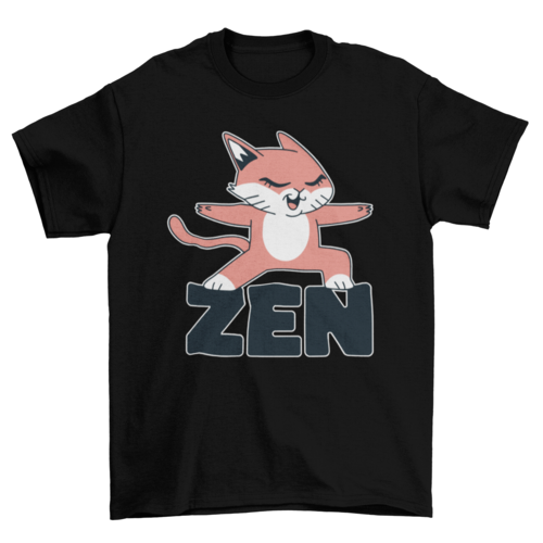 Zen cat t-shirt