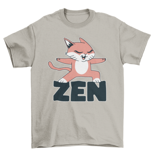 Zen cat t-shirt