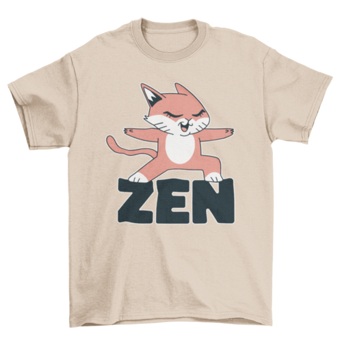 Zen cat t-shirt