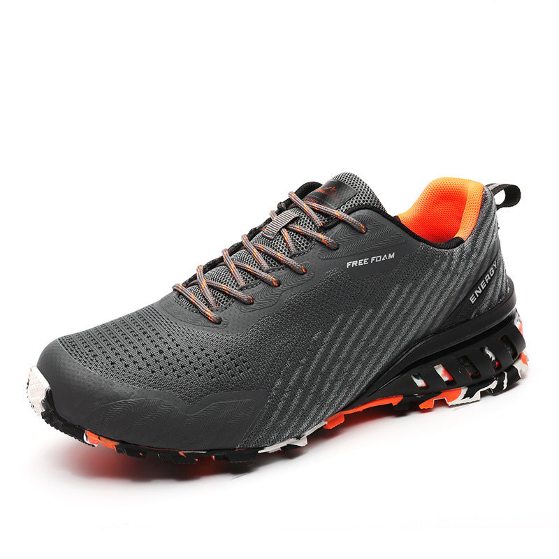 Spring New Men's Shoes Fashion Plus Size Outdoor Shock-absorbing Running Shoes Breathable