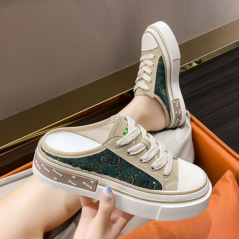 Women's Casual One Foot Thick Soled Canvas Shoes